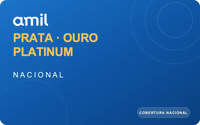 Planos Amil Prata, Ouro e Platinum
