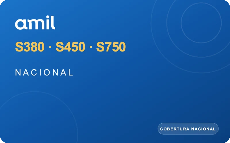 Linha Amil Selecionada S380, S450 e S750